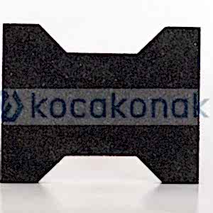 KAUÇUK KİLİT TAŞI 25*20 2 CM SİYAH
